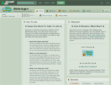 Tablet Screenshot of bishie-bugs.deviantart.com