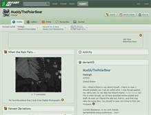 Tablet Screenshot of muddythepolarbear.deviantart.com