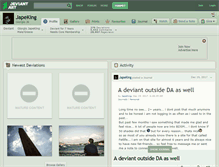 Tablet Screenshot of japeking.deviantart.com