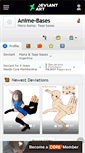 Mobile Screenshot of anime-bases.deviantart.com