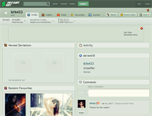 Tablet Screenshot of kris433.deviantart.com
