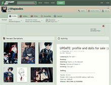 Tablet Screenshot of j-rhapsodies.deviantart.com