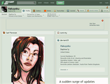 Tablet Screenshot of hakuyoku.deviantart.com