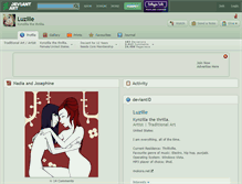 Tablet Screenshot of luzille.deviantart.com