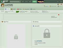Tablet Screenshot of localwildlife.deviantart.com