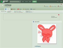 Tablet Screenshot of cookiepup.deviantart.com