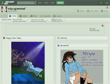 Tablet Screenshot of miyu-greenleaf.deviantart.com