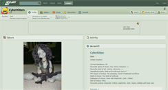 Desktop Screenshot of cyberkitten.deviantart.com