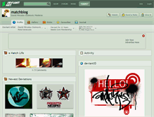 Tablet Screenshot of matchblog.deviantart.com