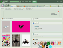 Tablet Screenshot of myhujo.deviantart.com