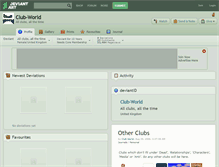 Tablet Screenshot of club-world.deviantart.com