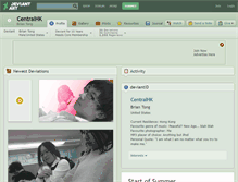 Tablet Screenshot of centralhk.deviantart.com