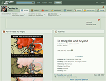 Tablet Screenshot of desmerin.deviantart.com