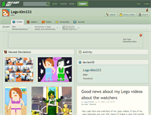 Tablet Screenshot of lego-kim333.deviantart.com