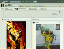 Tablet Screenshot of joker5063.deviantart.com