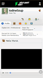 Mobile Screenshot of iodinesoup.deviantart.com
