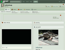 Tablet Screenshot of iodinesoup.deviantart.com