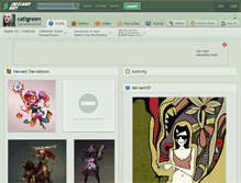 Tablet Screenshot of catigreen.deviantart.com