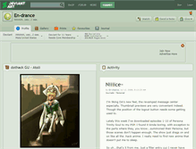 Tablet Screenshot of en-drance.deviantart.com