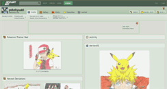 Desktop Screenshot of pokekyuubi.deviantart.com