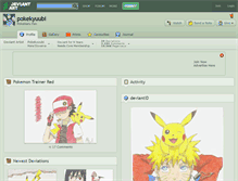 Tablet Screenshot of pokekyuubi.deviantart.com