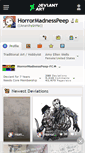 Mobile Screenshot of horrormadnesspeep.deviantart.com