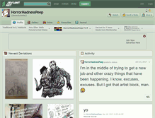 Tablet Screenshot of horrormadnesspeep.deviantart.com