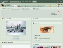 Tablet Screenshot of laydee16.deviantart.com