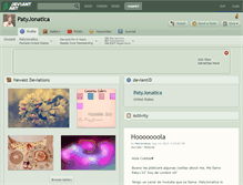 Tablet Screenshot of patyjonatica.deviantart.com