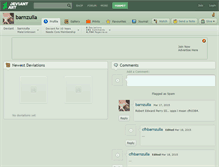 Tablet Screenshot of barnzulla.deviantart.com