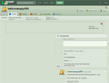 Tablet Screenshot of katiecoopuppy888.deviantart.com