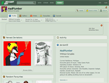 Tablet Screenshot of madplumber.deviantart.com