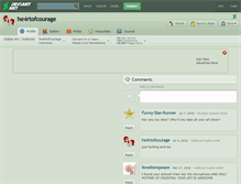 Tablet Screenshot of he4rtofcourage.deviantart.com