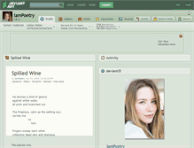 Tablet Screenshot of iampoetry.deviantart.com