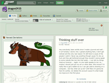 Tablet Screenshot of dragon0935.deviantart.com
