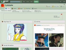 Tablet Screenshot of crystalspike.deviantart.com