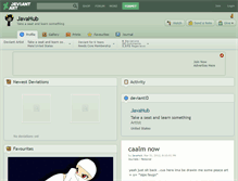 Tablet Screenshot of javahub.deviantart.com