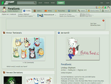 Tablet Screenshot of feralsonic.deviantart.com