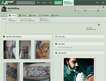 Tablet Screenshot of morbidguy.deviantart.com