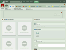 Tablet Screenshot of bkljs.deviantart.com