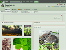 Tablet Screenshot of choco-late-ish.deviantart.com