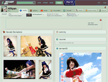 Tablet Screenshot of milkpan.deviantart.com