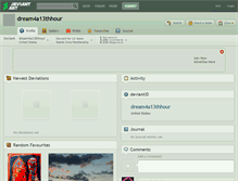 Tablet Screenshot of dream4a13thhour.deviantart.com