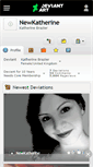 Mobile Screenshot of newkatherine.deviantart.com
