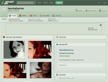 Tablet Screenshot of newkatherine.deviantart.com