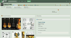 Desktop Screenshot of enigma-design.deviantart.com