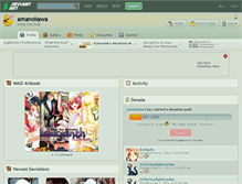 Tablet Screenshot of amanokawa.deviantart.com