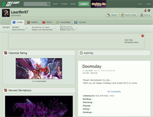 Tablet Screenshot of loucifer87.deviantart.com