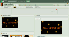 Desktop Screenshot of orange-and-black.deviantart.com