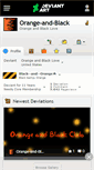 Mobile Screenshot of orange-and-black.deviantart.com